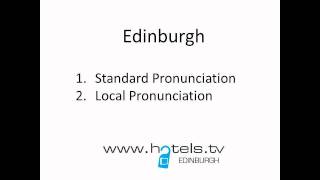 How To Pronounce Edinburgh  Like A Local [upl. by Yelyk]