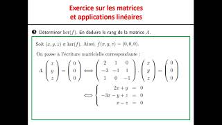 Exercice sur les matrices et les applications linéaires matrice de passage matrices semblables [upl. by Earb]