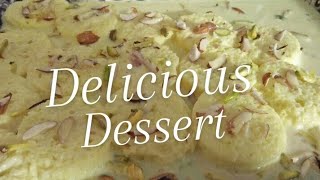 Don T Waste LeftOver Bread  Make This Delicious Bread  Malai Dessert  Tasty Foods  Madiha Naeem🍞 [upl. by Dyana]