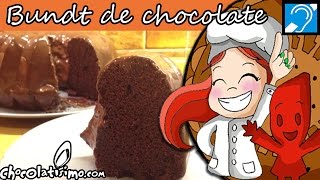 Bundt Cake de chocolate con glaseado  Recetas con chocolate [upl. by Engelhart]