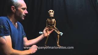 Dancing Wooden Skeleton Marionette [upl. by Henrieta580]