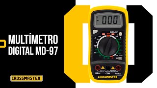 MULTÍMETRO DIGITAL MD97  CROSSMASTER [upl. by Frederik813]