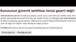 Sertifika Hatası Kesin Çözümü quotWindows Saat Ayarlarıquot [upl. by Aihset]