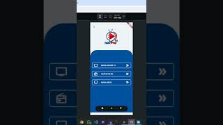 Live TV App UI design in Flutter flow 👍❤️📱 viral shorts FlutterFlow [upl. by Kciremed]