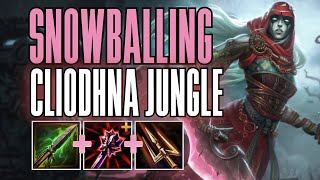 DISGUSTING LATE GAME DAMAGE 😳🥶Cliodhna Jungle GAMEPLAY SMITE Conquest [upl. by Pheni]