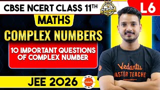 Complex Number Class 11 Math Most Important Questions [upl. by Elleirol]