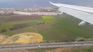 Air France trés bel atterissage sur l aéroport Houari Boumedienne d Alger le 11 janvier 2017 à 9h20 [upl. by Yeoz919]