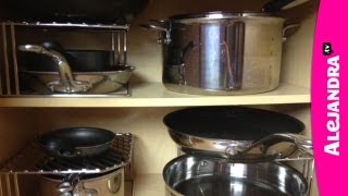 How to Organize Pots Pans amp Lids in the Kitchen [upl. by Tiedeman]