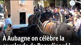 À Aubagne on célèbre la cavalcade de Beaudinard [upl. by Nonnarb]