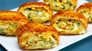 Simpler than you imagine Brilliant appetizer recipe from puff pastry [upl. by Odel]