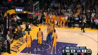 Rodrigue Beauboiss 11 points vs Lakers  103012 [upl. by Yelir]