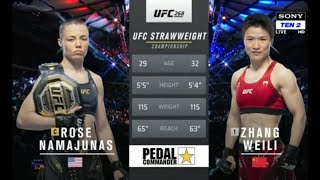 UFC 268 Rose Namajunas VS Weali Zang  full fight [upl. by Atirys163]