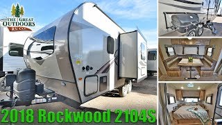 2018 ROCKWOOD 2104S Murphy Bed lightweight RV Camper Travel Trailer Colorado Dealer [upl. by Yrag]