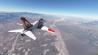 Microsoft Flight Simulator 2020  T45 Goshawk Flight  Las Vegas to Groom Lake Area 51 [upl. by Cavill]