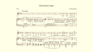 Dein blaues Auge – Johannes Brahms – accompaniment in Db Major [upl. by Boff]