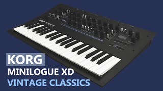 KORG MINILOGUE XD  VINTAGE CLASSICS quotMEGAquot SOUNDPACK 365 patches [upl. by Nomyaw]