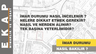 İMAR DURUMU Nasıl incelenir Nereden alınır 7 ayrı örnekle inceleme imar durumu okuma [upl. by Belvia]