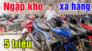 HƠN 1000 CHIẾC XE CHƯA ĐỔ XĂNG CHỜ XẢ EXCITER 155 ABS WINNER V4 VISION VARIO SH FUTURTE SỐC 5 TRIỆU [upl. by Annavaig]