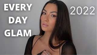 My Every Day Glam Makeup 2022  Products Ive been LOVING  Sarah Butler [upl. by Ibed]