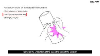 Sony SRSXB  How to setup Party Booster function [upl. by Pinelli737]