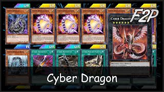 CYBER DRAGON 2024  F2PP2W Deck Analysis amp Testing YuGiOh Duel Links [upl. by Alexandria709]