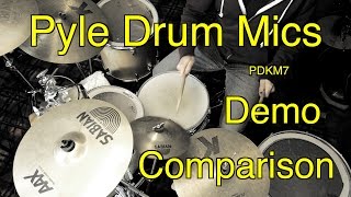 Pyle Drum Mic Test Review Demo Comparison [upl. by Maya]