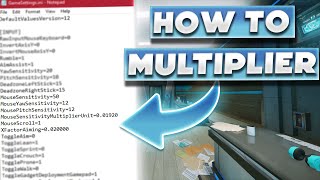 How To Change The Multiplier Sensitivity  Rainbow Six Siege [upl. by Nwahsyd]