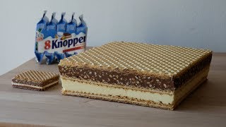 XXL Knoppers Selber Machen Rezept  Homemade Giant Knoppers Waffle Sandwich  ENG SUBS [upl. by Eedak]