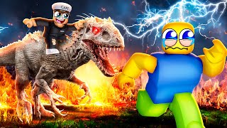 INDOMINUS REX EATS EVERYONE IN ROBLOX [upl. by Leander]