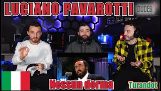 Luciano Pavarotti sings quotNessun dormaquot from Turandot  FIRST TIME REACTION [upl. by Thagard]