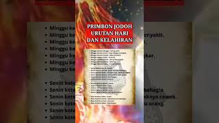 primbon jodoh shortsweton primbonwatak [upl. by Pauiie]