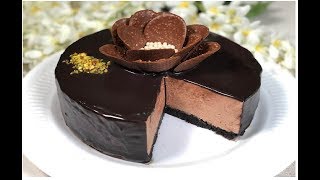 TORTA MOUSSE AL CIOCCOLATO RICETTA FACILE E VELOCE [upl. by Bobseine]