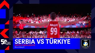 Serbia vs Türkiye I Match Highlights I The FINAL I CEV EuroVolley 2023 Women [upl. by Adnahsar]