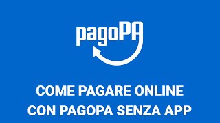 Come pagare online con PagoPA senza APP pagare Tari online multe ecc [upl. by Solracesoj]