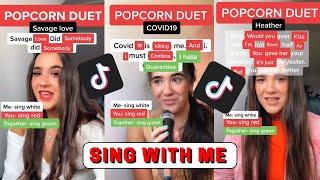 SING WITH ME TIKTOK POPCORN DUETS officialemmawhite VIRAL TIKTOK SONG DUETS [upl. by Marchall]