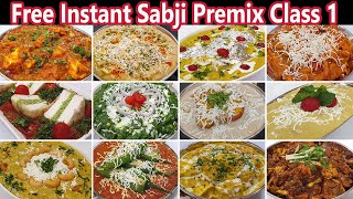 10 Instant Sabji Premix Recipes Free Class 1  Manisha Bharani Kitchen [upl. by Rraval153]