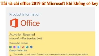 Cách download và cài đặt Microsoft Office 2019 từ microsoft khi bạn không có bản quyền [upl. by Ettenan]