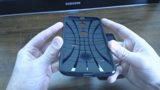 Nexus 6 SPIGEN Slim Armor Metal Slate Case Review [upl. by Delsman]