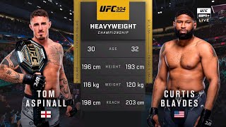 🔴 UFC 304 Tom Aspinall vs Curtis Blaydes 2  Full Fight amp Highlights  Heavyweight Title Bout [upl. by Etnasa298]