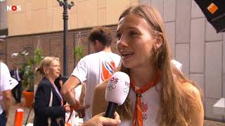 Femke Bol • mini interview Dutch TV 🇳🇱 Part 2 • English cc [upl. by Yerbua]