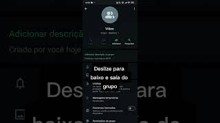 Como apagar um grupo no whatsapp [upl. by Andromada32]