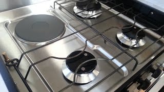 Setting up combined electric and gas cooker [upl. by Shue]