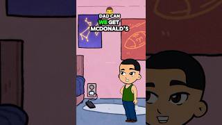 Dad can we get McDonald’s animation foryou animaition viralvideo funny animaion meme [upl. by Atinrehs]