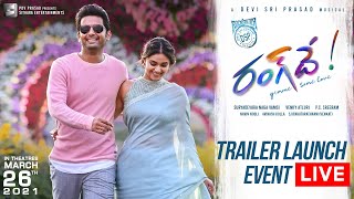 Rang De Trailer Launch Event LIVE  Nithiin Keerthy Suresh  Venky Atluri  DSP [upl. by Jeanna140]