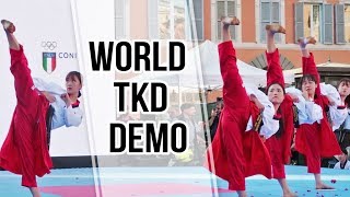 WORLD TAEKWONDO DEMONSTRATION TEAM  Grand Prix Rome 2018 [upl. by Ollayos]