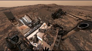 NASAs Curiosity Mars Rover on Vera Rubin Ridge 360 View [upl. by Sirrap]