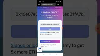 Get Rinkeby ETH Testnet with Metamask [upl. by Ttegdirb402]