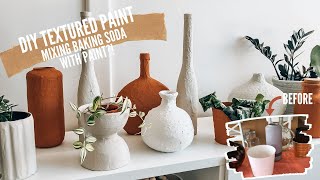 EASY DIY TEXTURED PAINT  Simple Thrift Flip With Baking Soda and Paint [upl. by Mahau]