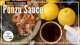 How to make homemade Ponzu sauce Citrus soy sauce [upl. by Oribel]