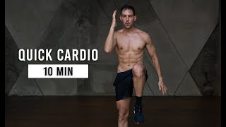 10 Min Quick Cardio Workout Fat Burning Home Workout No Equipment [upl. by Egduj]